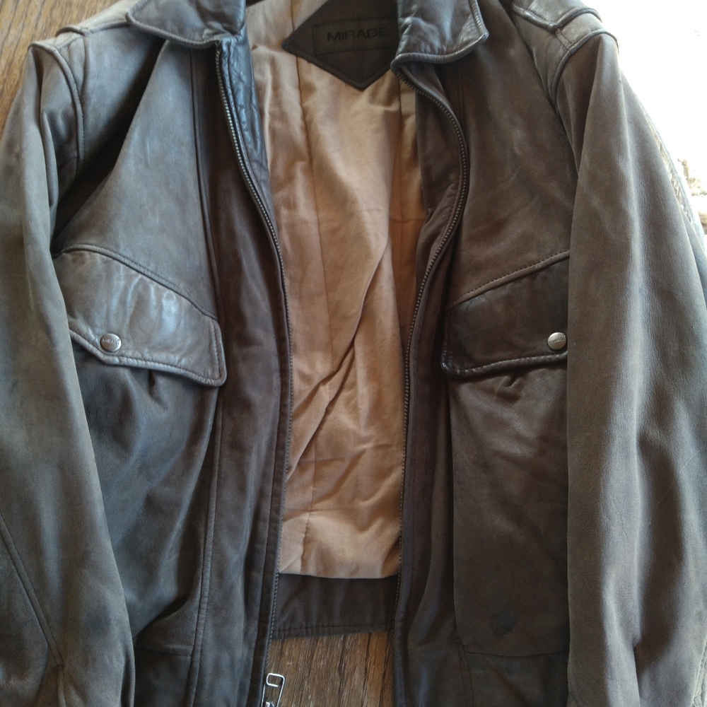 Men's XL genuine leather jacket
